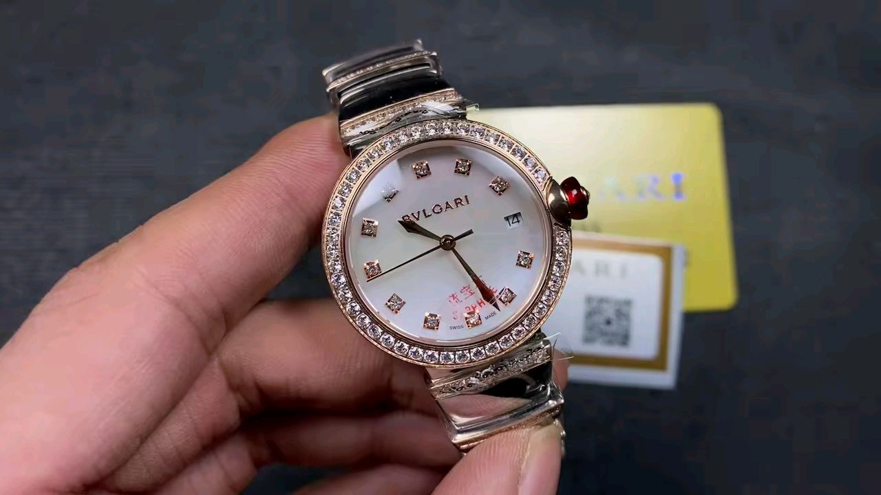 Bvlgari 宝格丽贝壳表盘女表视频欣赏