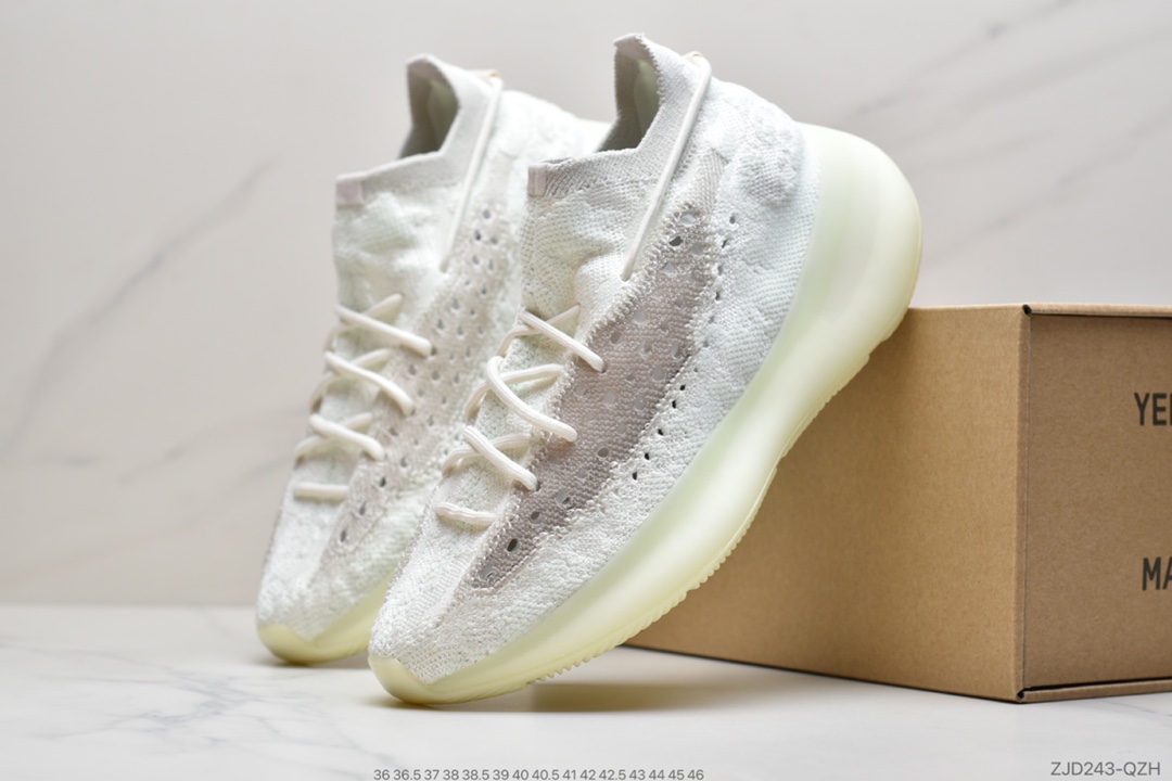 240 Yeezy Boost 380 ”Pepper”夜光白 针织百搭时尚休闲运动老爹鞋 GZ8668