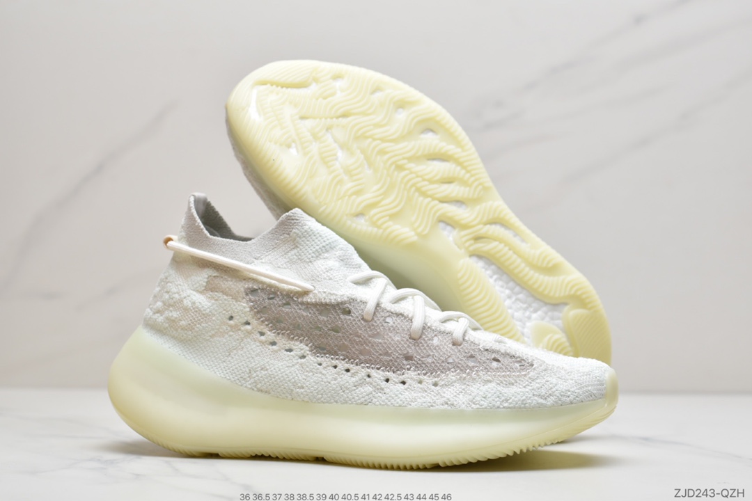 240 Yeezy Boost 380 ”Pepper”夜光白 针织百搭时尚休闲运动老爹鞋 GZ8668