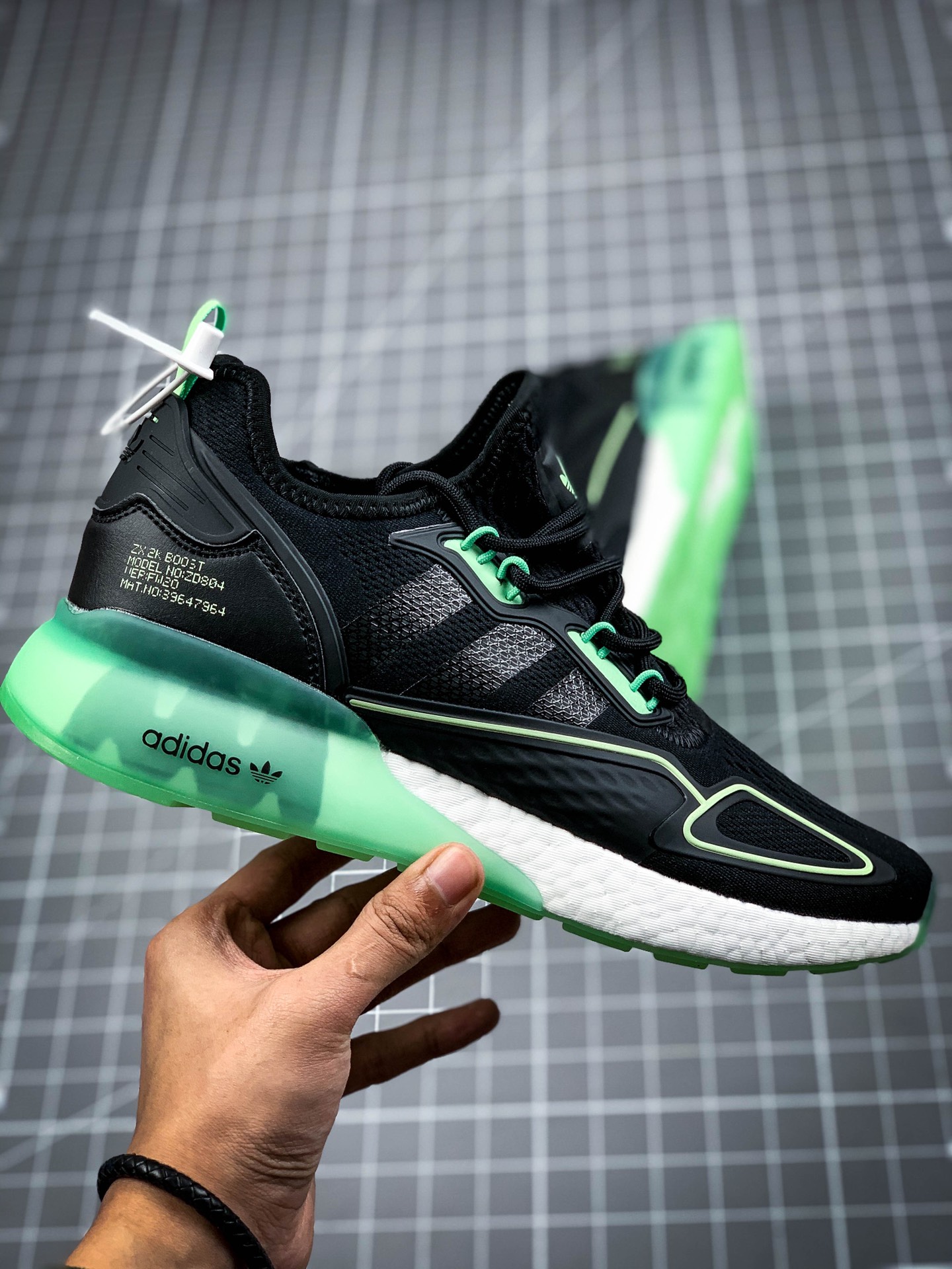 240 纯原版 新品首发新色出 阿迪达斯 Adidas Originals ZX 2K Boost 全新爆米花缓震休闲运动跑鞋 H67935