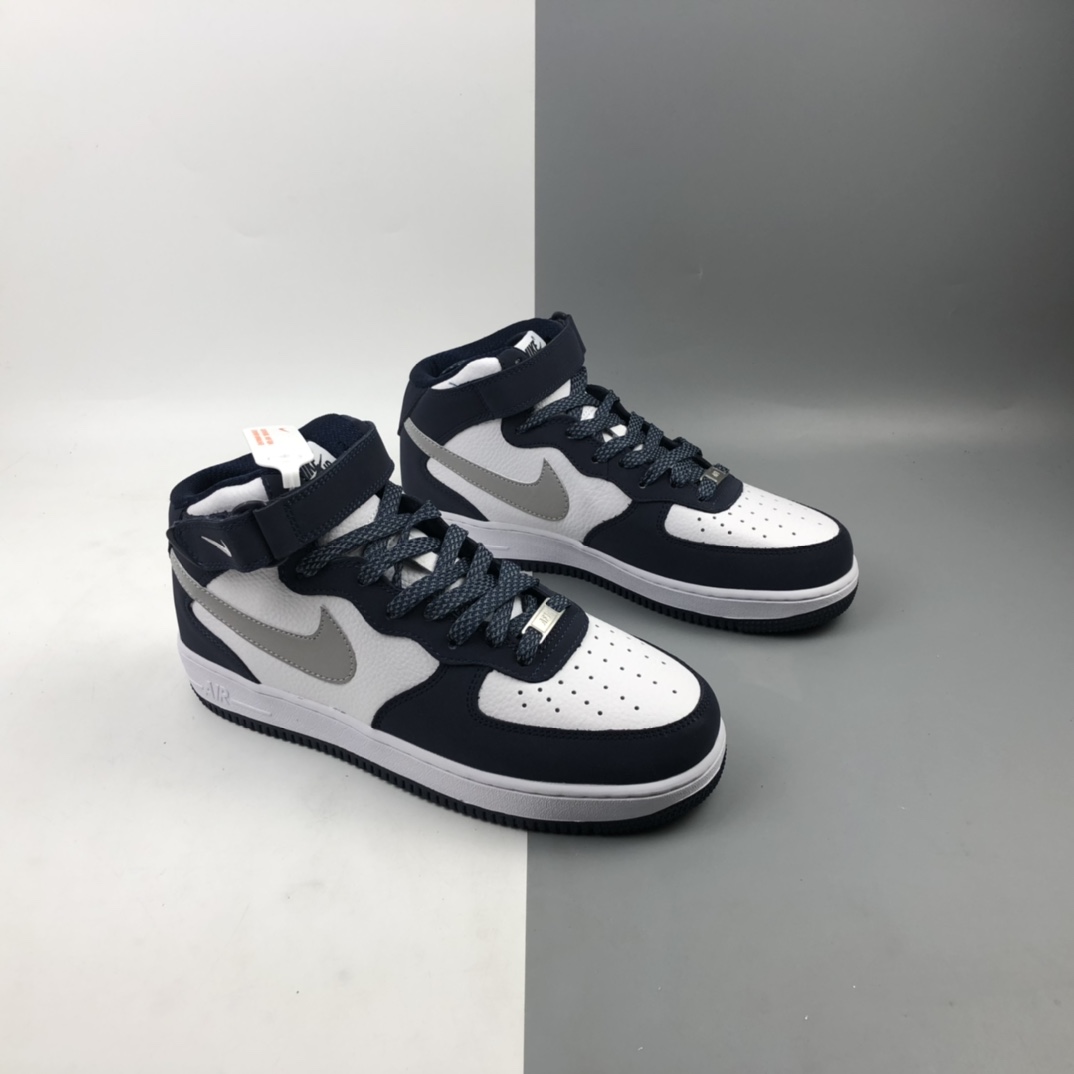 260 Nk Air Force 1 '07 Mid “午夜蓝”满天星 空军一号中帮运动休闲板鞋 AQ2263-115