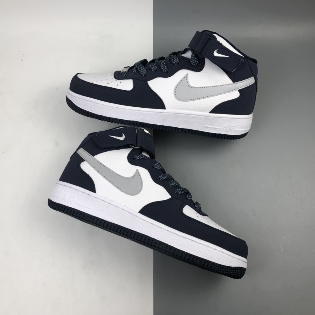 260 Nk Air Force 1 '07 Mid “午夜蓝”满天星 空军一号中帮运动休闲板鞋 AQ2263-115