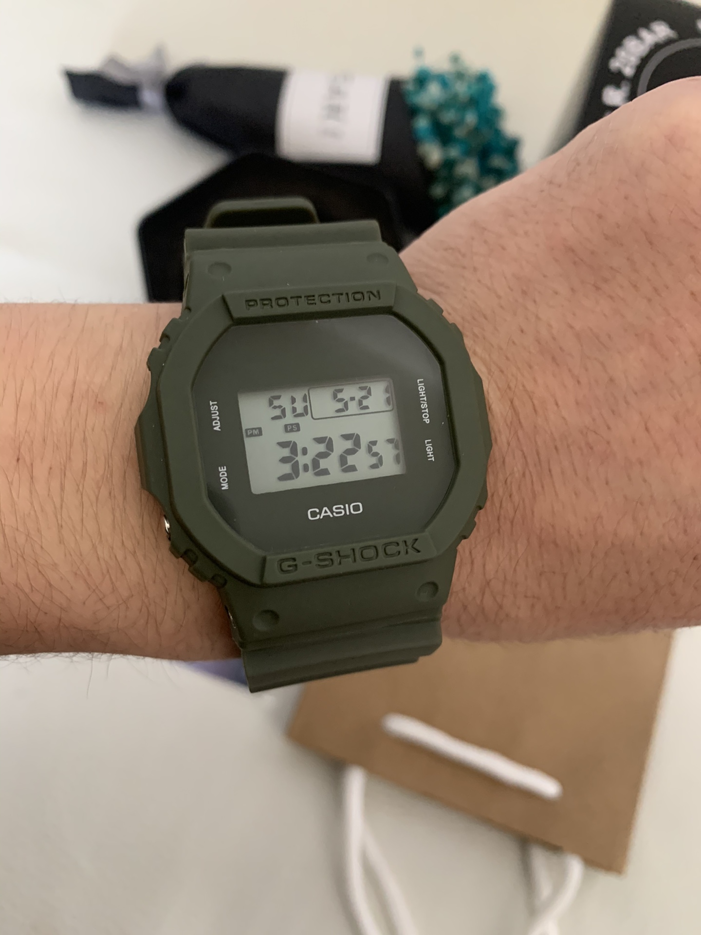Casio generación envío gratis 5600 cuadrado pequeño número 18, imágenes reales