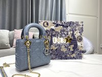 High Quality Designer
 Dior Bags Handbags Buy Cheap Hot Replica
 Blue Light Sky Sheepskin Lady Chains