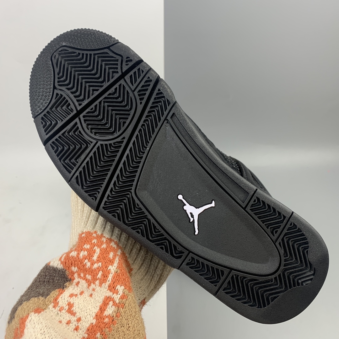 360 Air Jordan 4 Retro “Black Cat” aj4黑武士 /黑猫 CU1110-010