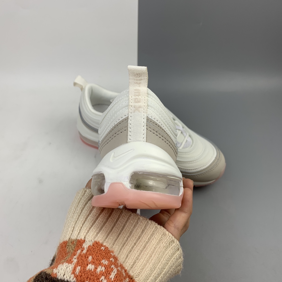 220 Nk Wmns Air Max 97 米白粉 复古气垫百搭休闲运动慢跑鞋 CT1904-100