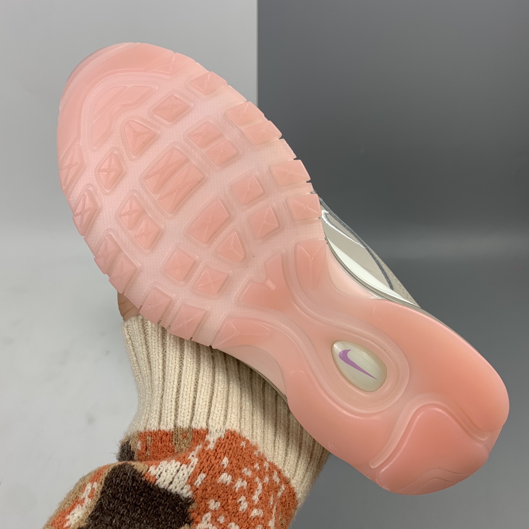 220 Nk Wmns Air Max 97 米白粉 复古气垫百搭休闲运动慢跑鞋 CT1904-100