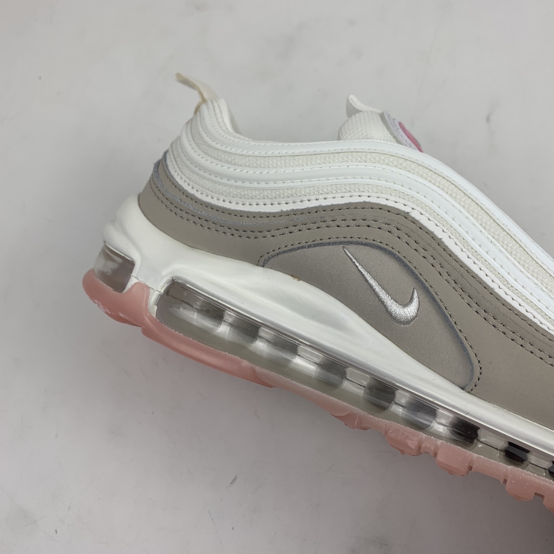 220 Nk Wmns Air Max 97 米白粉 复古气垫百搭休闲运动慢跑鞋 CT1904-100