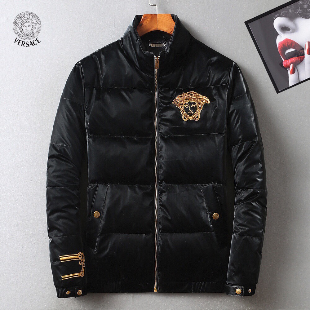 Online From China Designer
 Versace Clothing Down Jacket White Down Polyester Duck Winter Collection Fashion