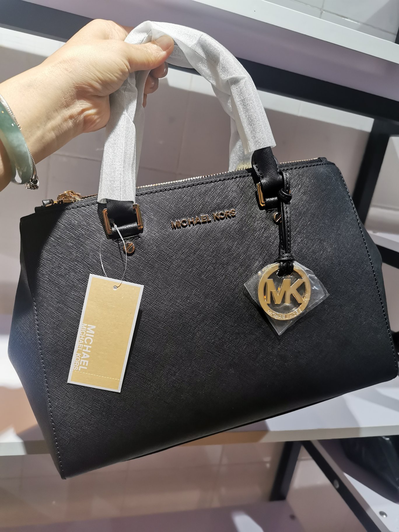 Michael Kors 中号 杀手包黑色