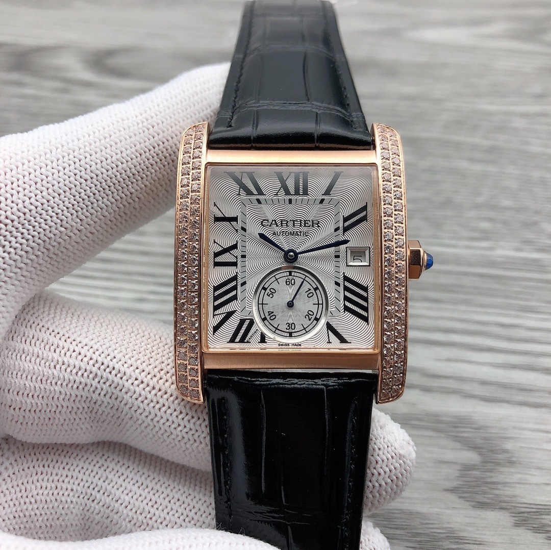 卡地亚-Cartler 坦克シリーズ 男士全自動腕表 40mm