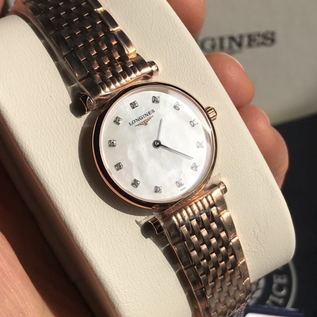 Longines 浪琴嘉岚贝壳表盘超薄女表