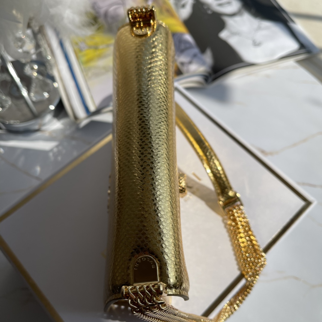 BVLGARI宝格丽Serpenti Forever系列限量款水蛇皮材质链条包290544