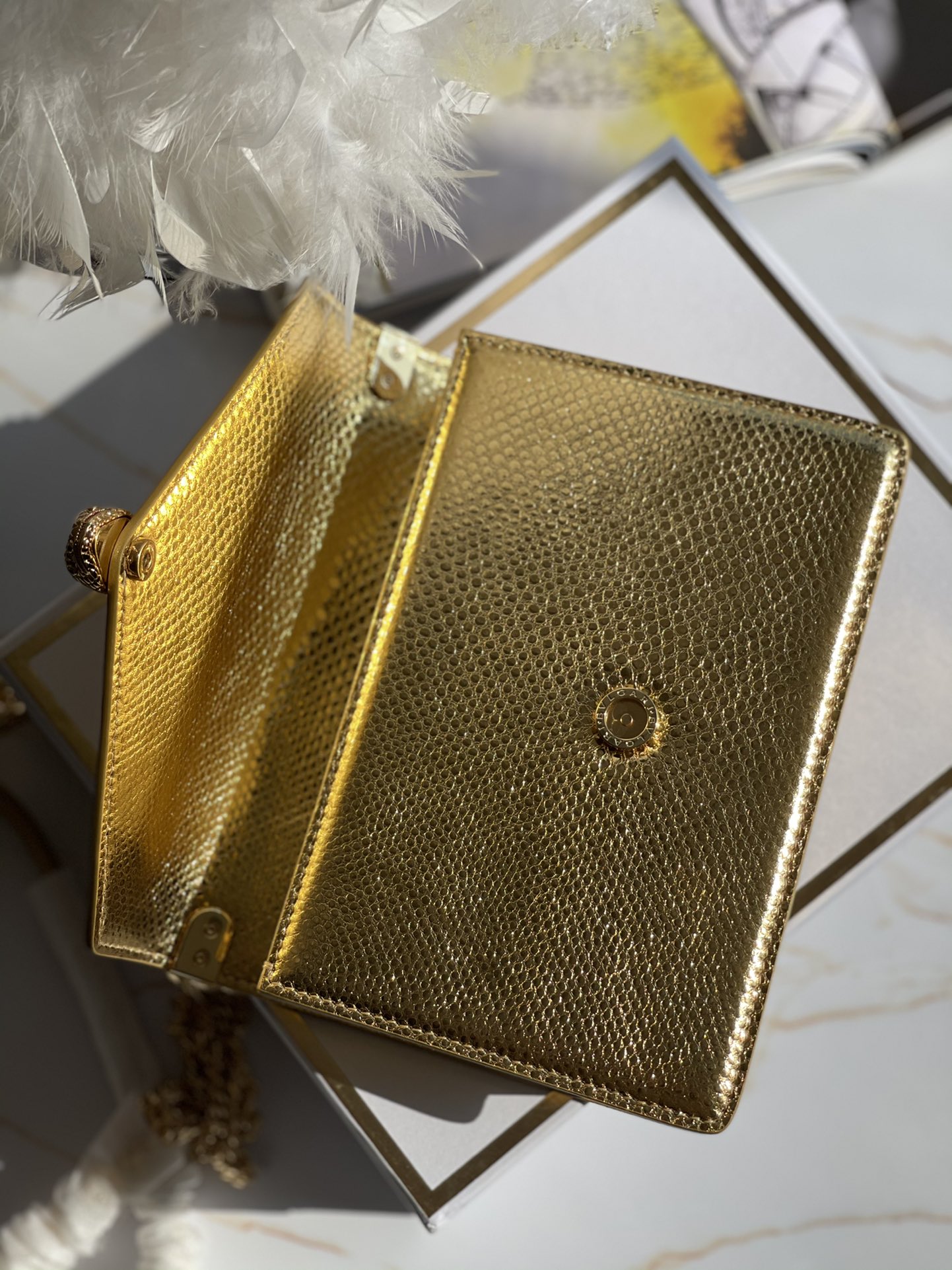 BVLGARI宝格丽Serpenti Forever系列限量款水蛇皮材质链条包290544