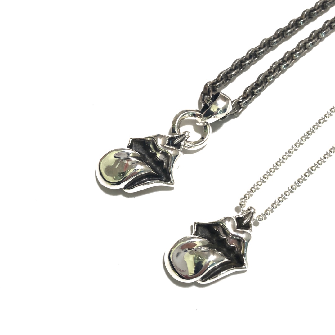 Chrome Hearts 𝐂𝐡𝐫𝐨𝐦𝐞 𝐡𝐞𝐚𝐫𝐭𝐬 克罗心 摇滚舌头项链