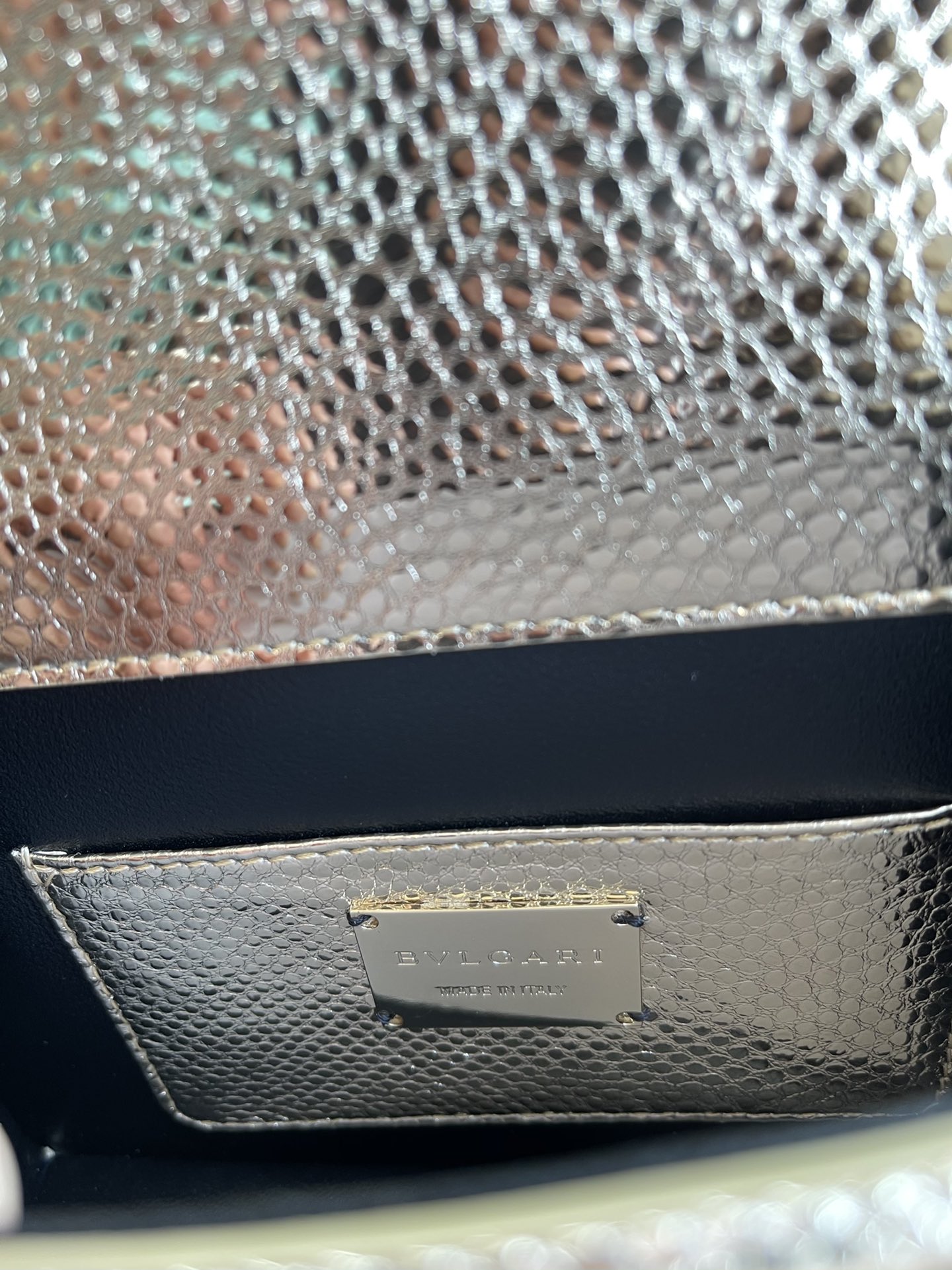 BVLGARI宝格丽Serpenti Forever系列限量款水蛇皮材质链条包290544