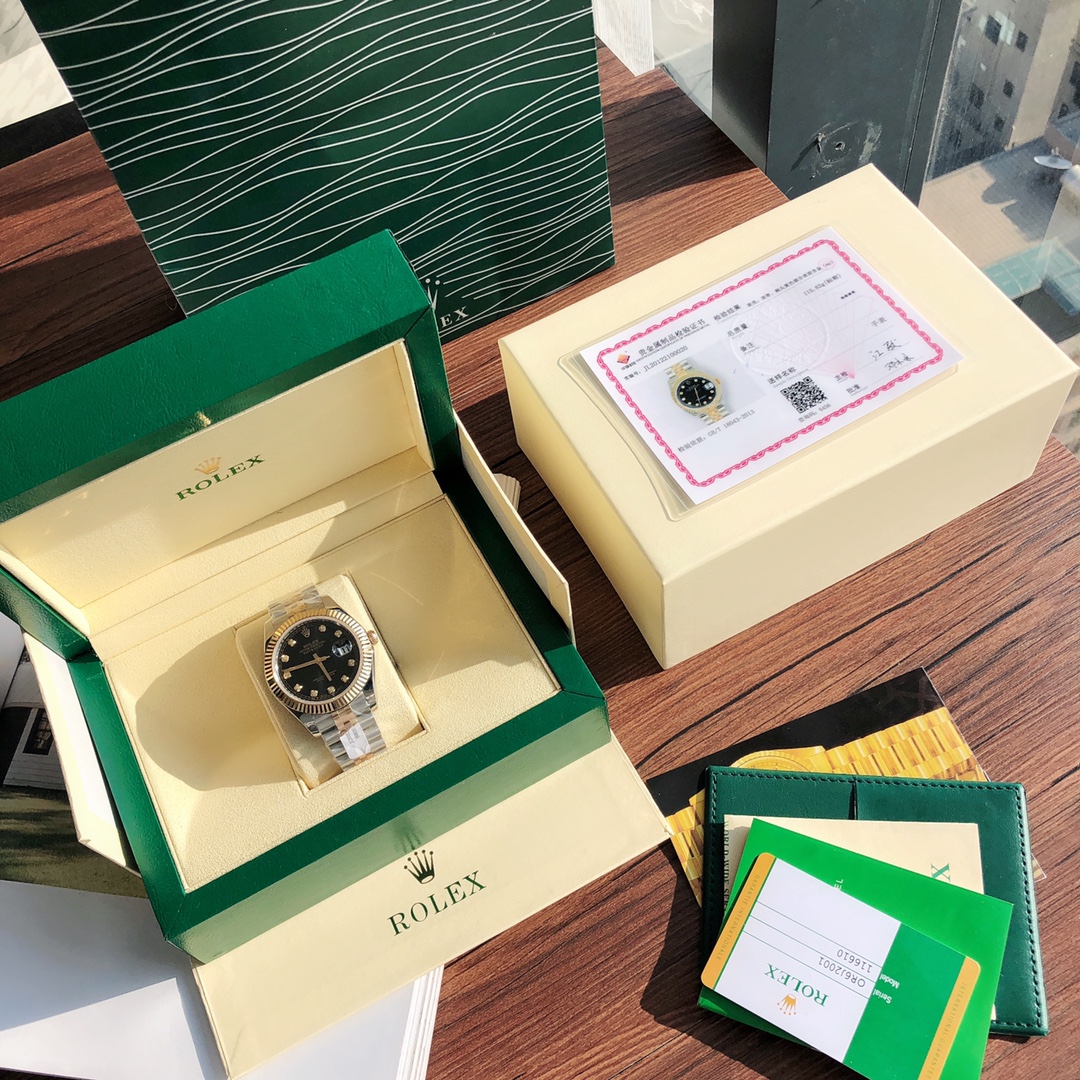 Rolex Datejust Orologio da Polso Replica 1: 1
 Blu Oro Giallo Uomini 2824 Movement