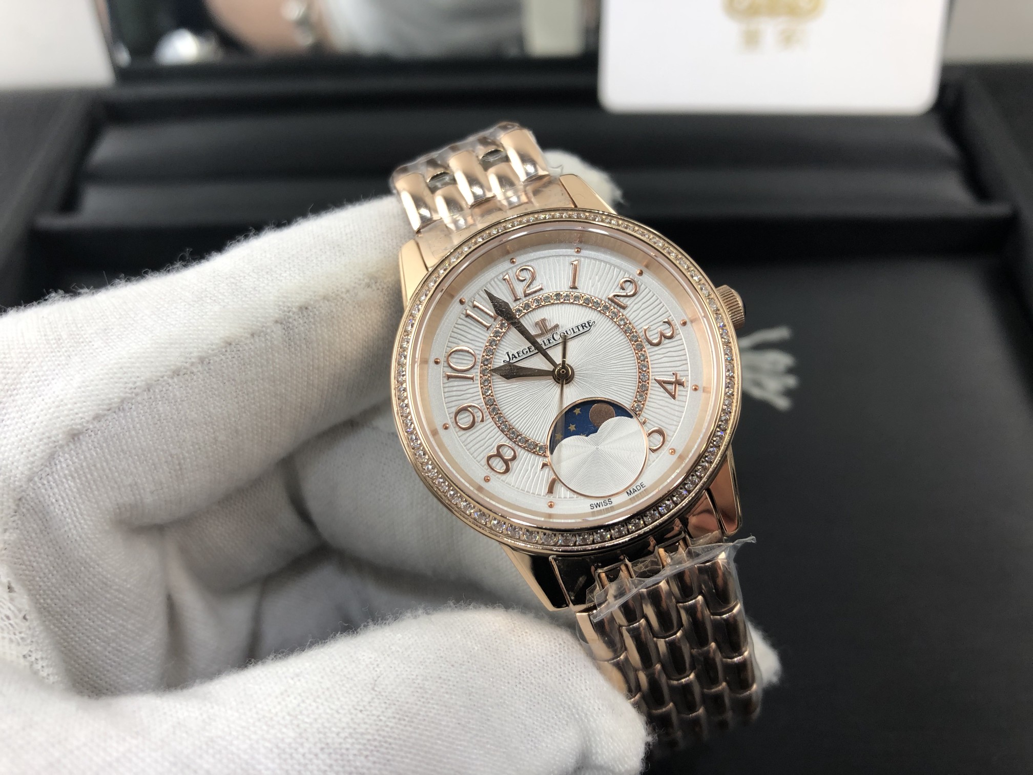 Cartier 皇家 积家约会系列月相全玫瑰金女表