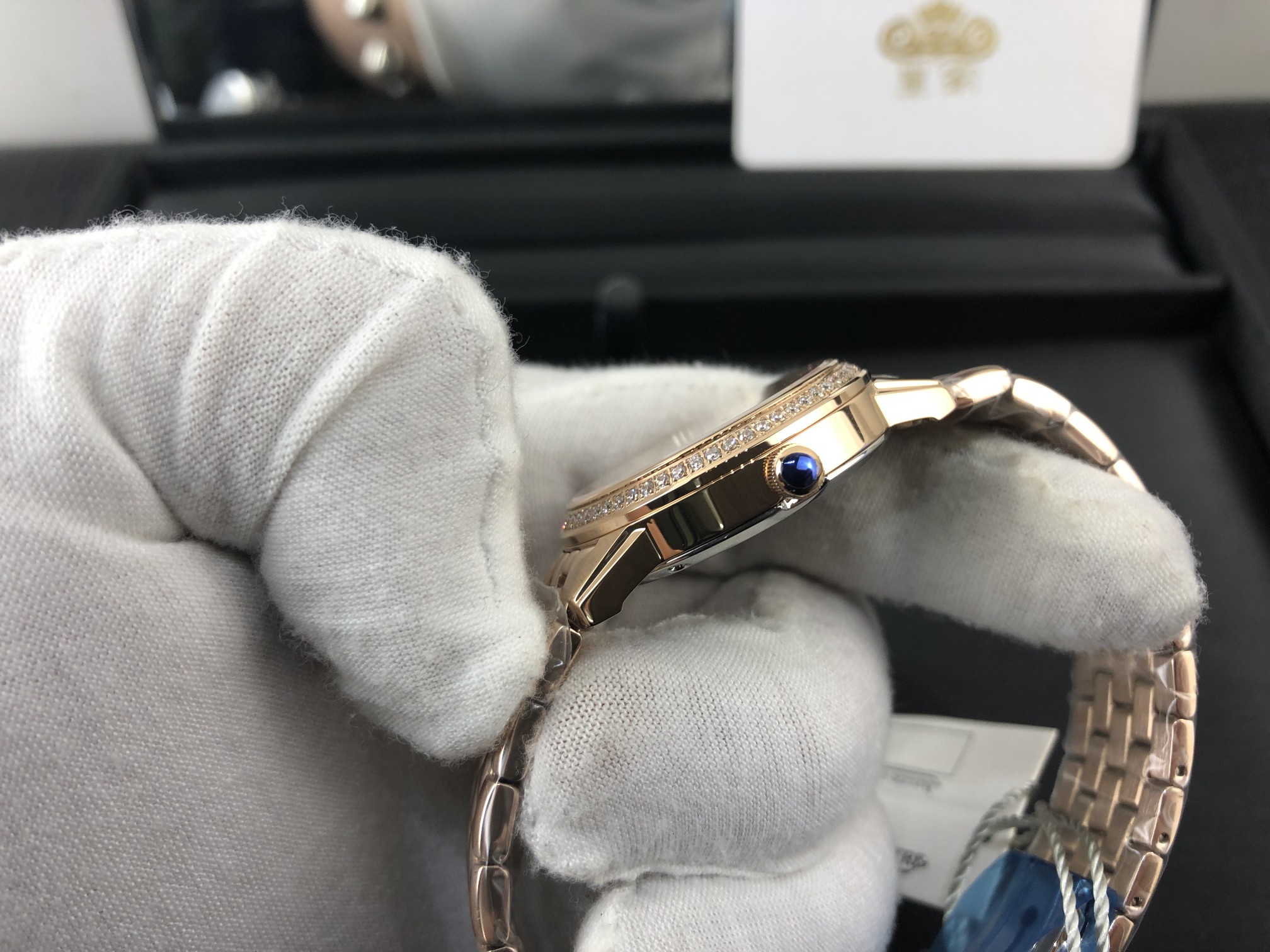 Cartier 皇家 积家约会系列月相全玫瑰金女表