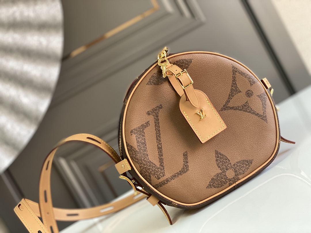 Louis Vuitton LV Boite Chapeau Bags Handbags Monogram Reverse Canvas Cowhide