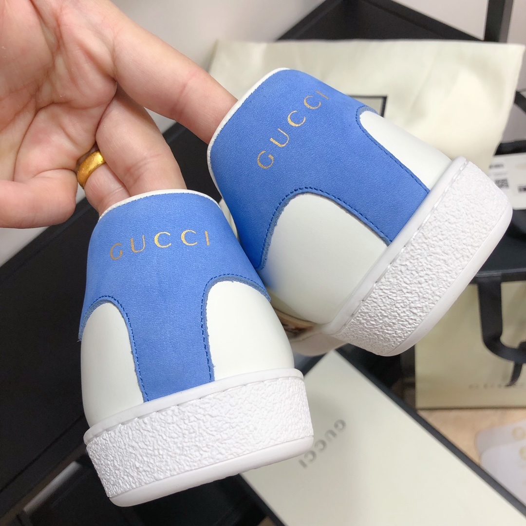 Gucci顶级版本GG情侣款小白鞋近
