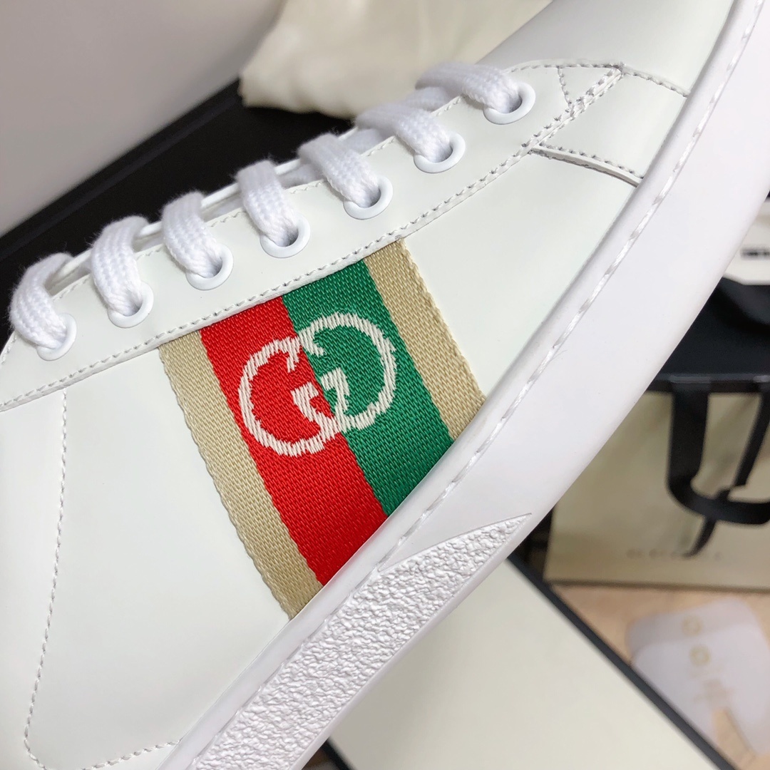 Gucci顶级版本GG情侣款小白鞋近