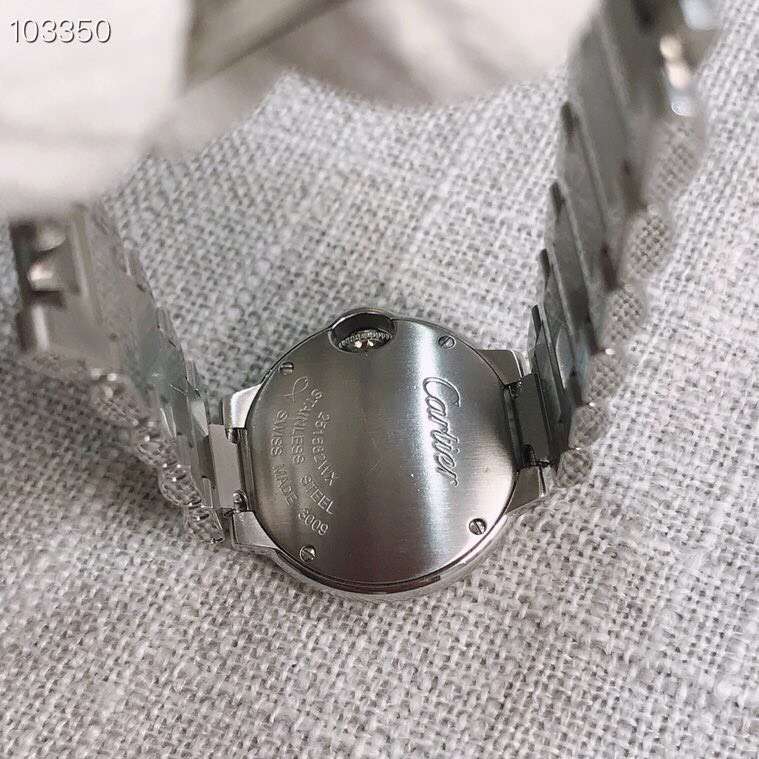 Cartier 卡地亚蓝气球系列粉色表盘28尺寸