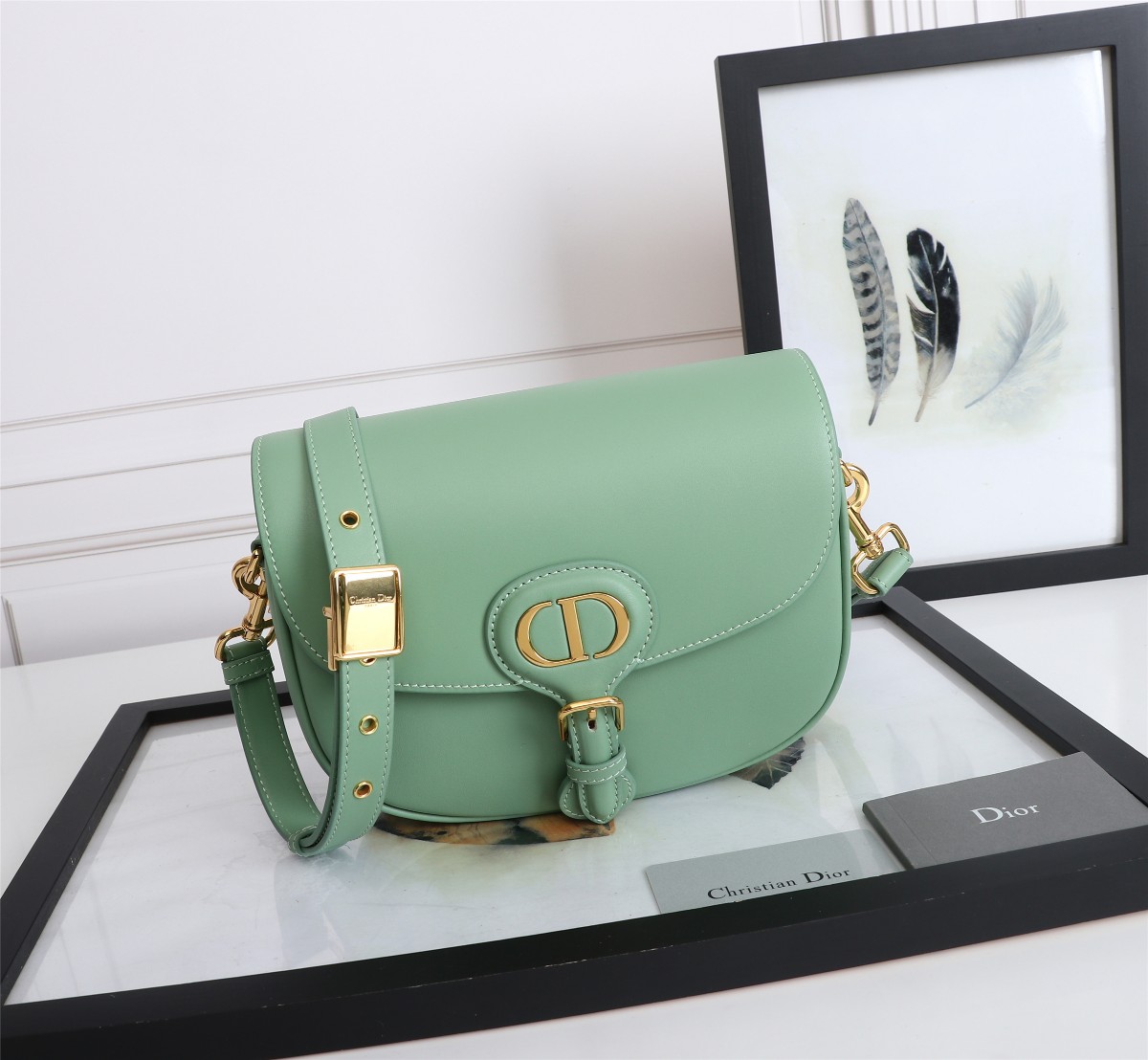 Dior Handbags Crossbody & Shoulder Bags AAA Replica Designer
 Black Gold Green Embroidery Vintage Cowhide