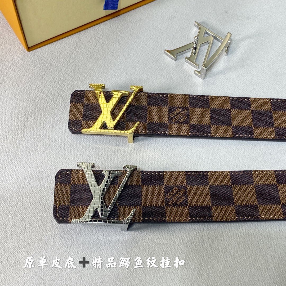 Louis Vuitton Belts 1:1 Replica Wholesale
 Men Calfskin Canvas Cowhide