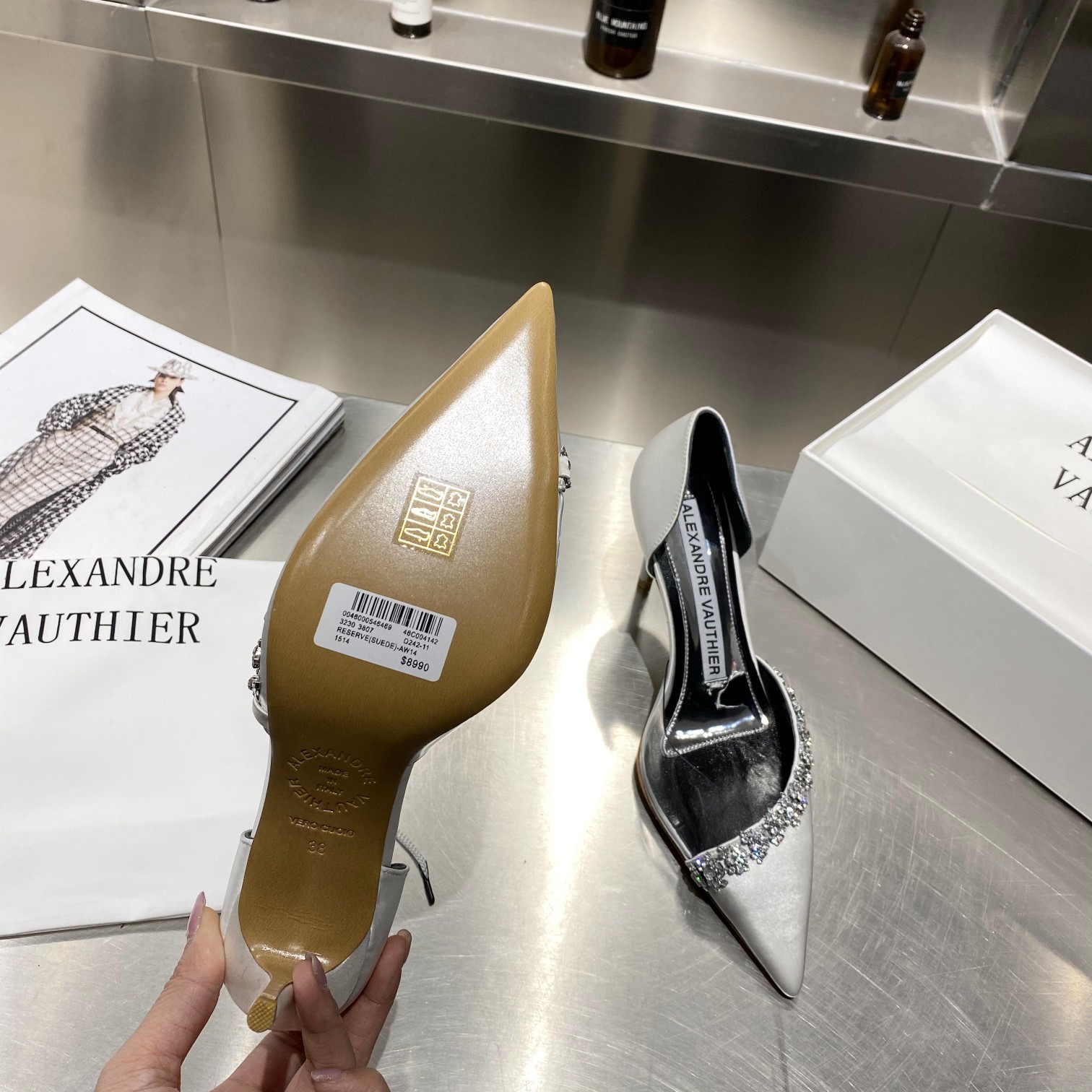 2021 Crystal Sole Water-Drive Shoes with Diamond Chain – Alexandre Vauthie - 图片 9