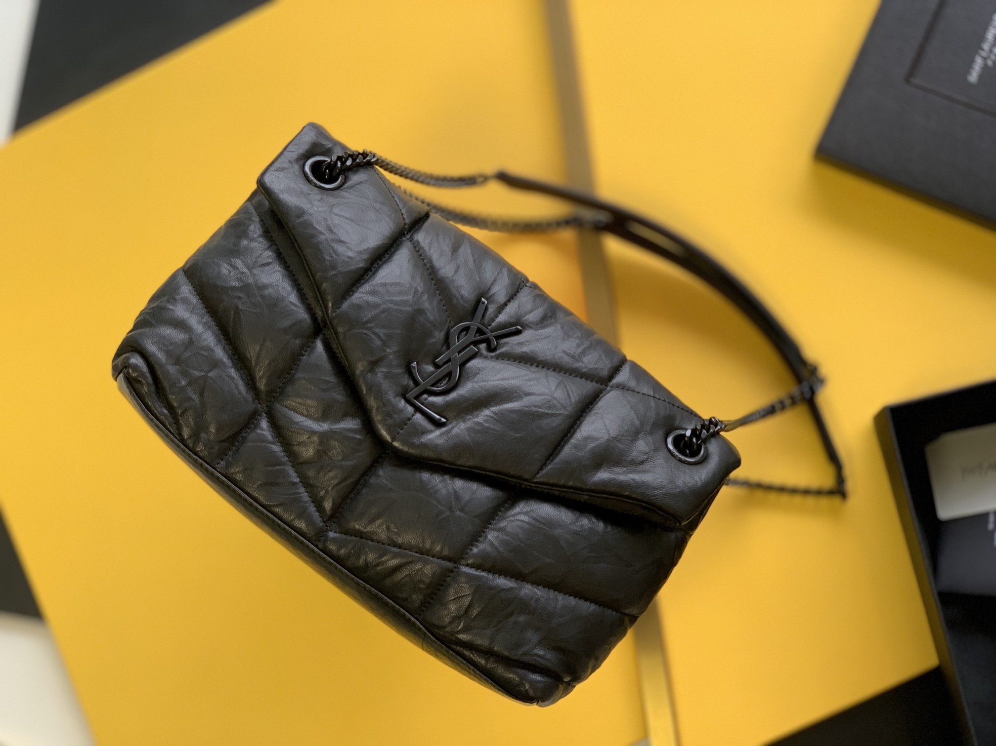 LOULOU PUFFER Quilted Lambskin Bag Chain Bag