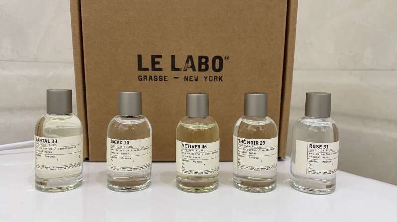 Le Labo Perfume Sampler Set - 5 x 10ml - Santal 33, Rose 31, The Noir 29, and More