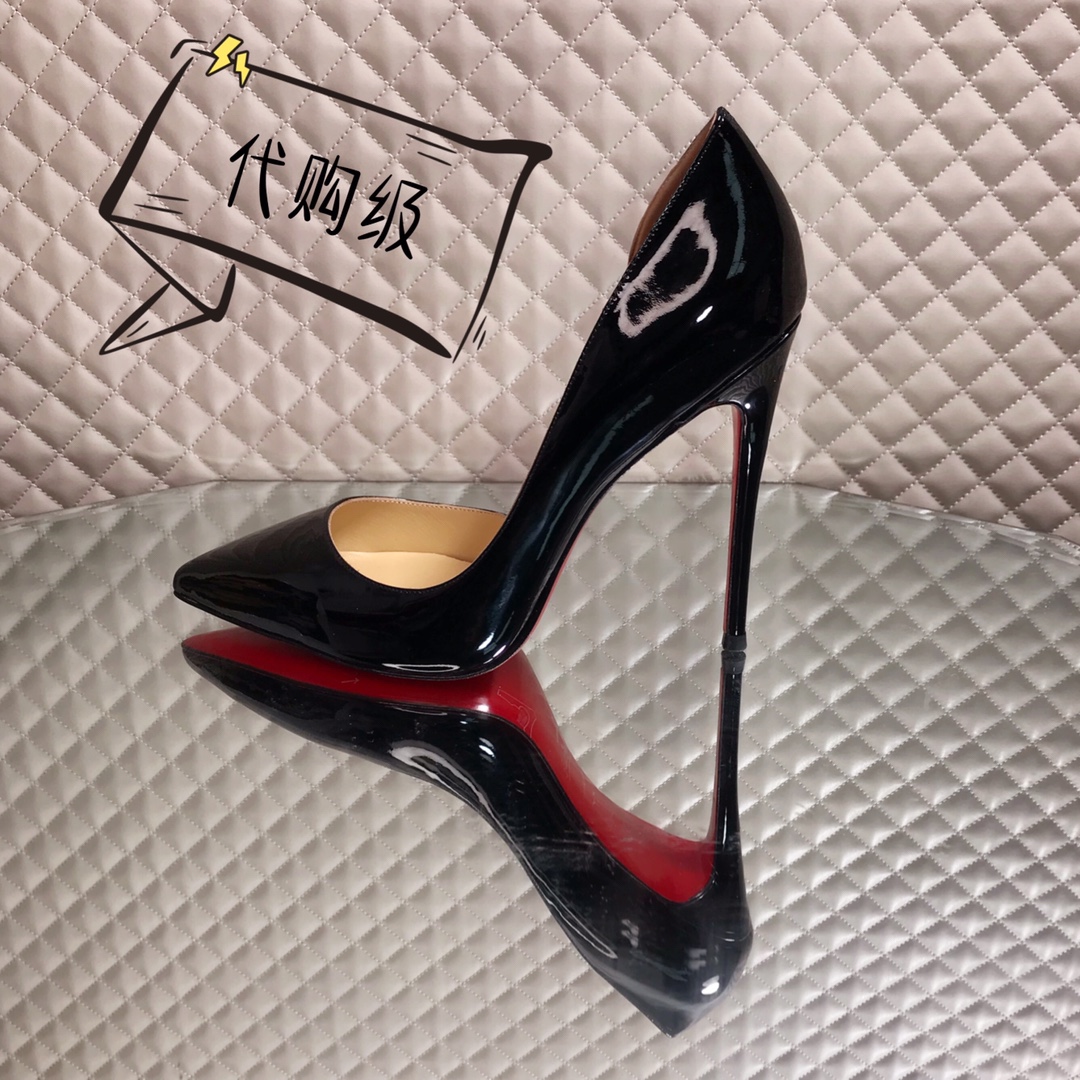 NO:100039,High-end customization classic series H12Cm, size 34-42. Customized model, no return or exchange, 8050-006 Black Skin Standard European code No:8050-006 Color:black Material:cowhide Lining:goat leather Heel height:12Cm Sole:leather sole Size:EU 34-42 (US 4-11):,,christian louboutin19860909高端订制 精典款系列 H12Cm,尺码34-42码.订制款、不退不换,8050-006黑柒皮 标准欧码 No:8050-006 Color:black Material:cowhide Lining:goat leather Heel heigh:12Cm Sole:leather sole Size:EU 34－42（US 4一11) :,,christian louboutin,Women's Shoes