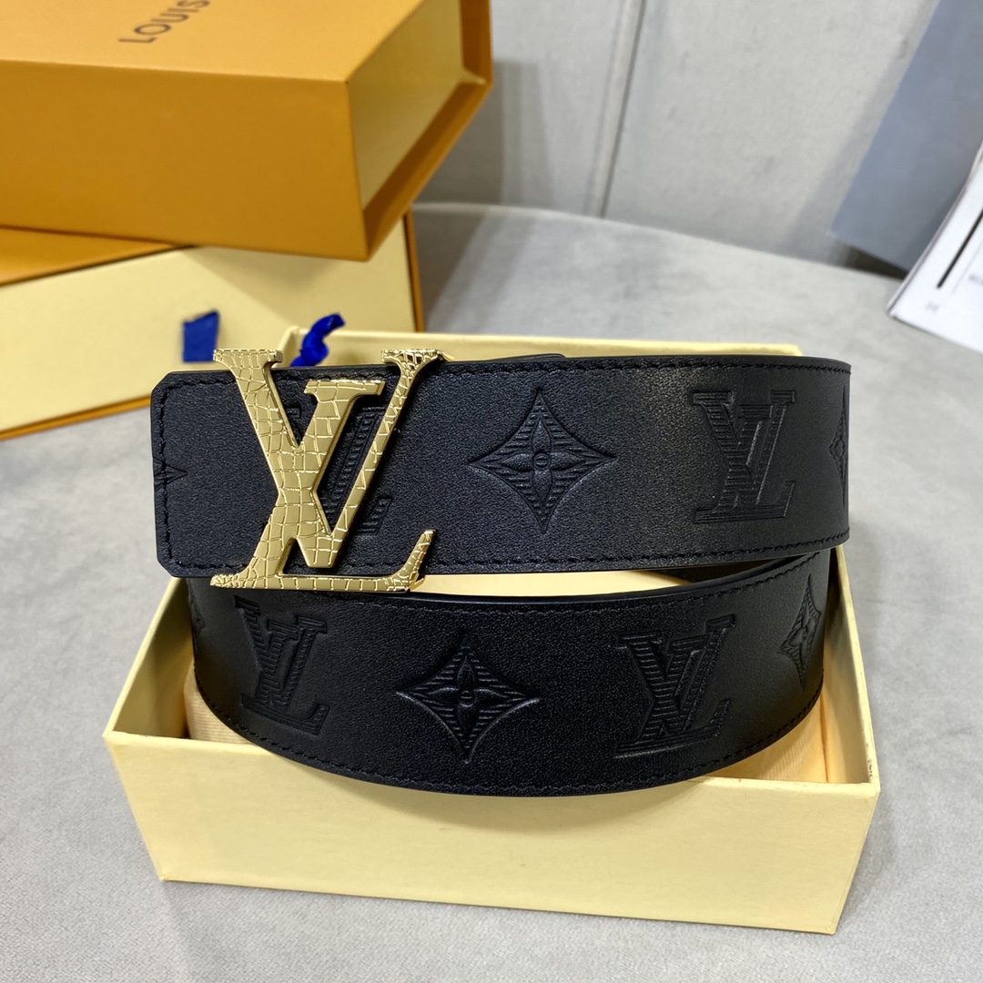 Louis Vuitton Belts Luxury 7 Star Replica
 Men Calfskin Cowhide