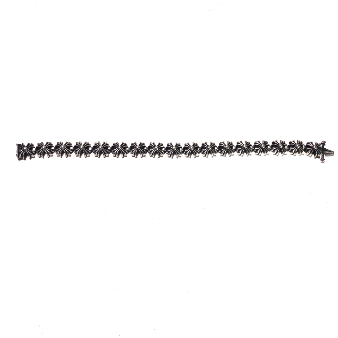 Chrome Hearts 𝐂𝐡𝐫𝐨𝐦𝐞 𝐡𝐞𝐚𝐫𝐭𝐬 克罗心侧十字花手链lasa同款