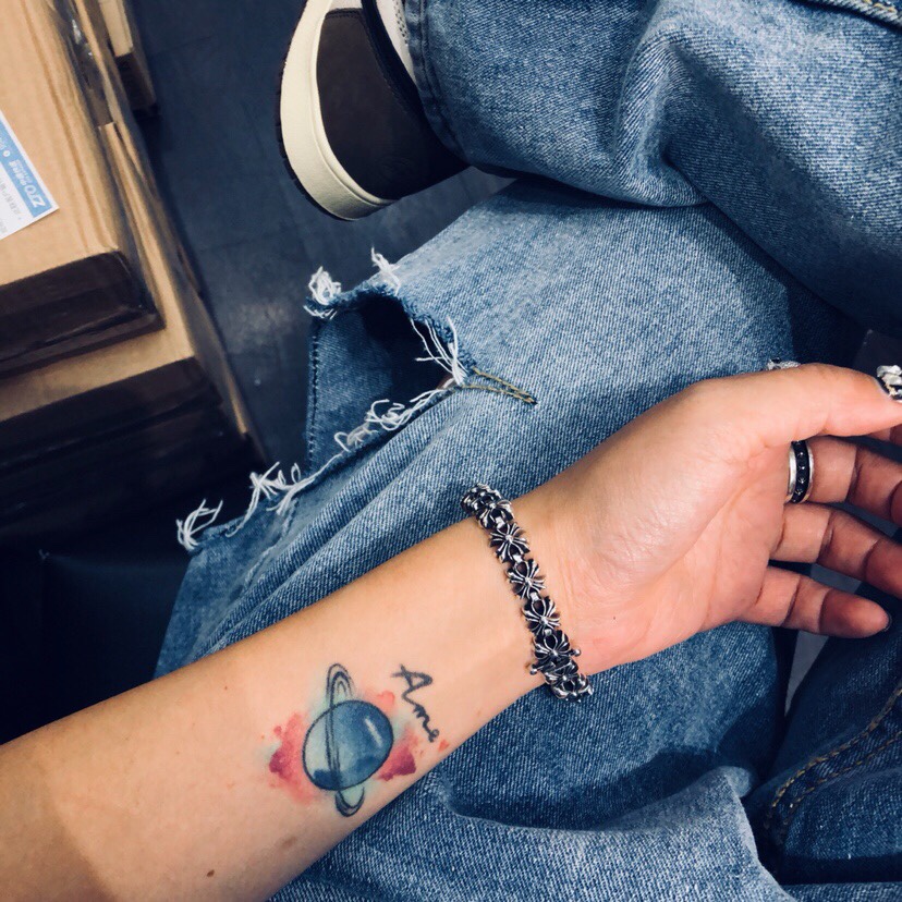 Chrome Hearts 𝐂𝐡𝐫𝐨𝐦𝐞 𝐡𝐞𝐚𝐫𝐭𝐬 克罗心侧十字花手链lasa同款