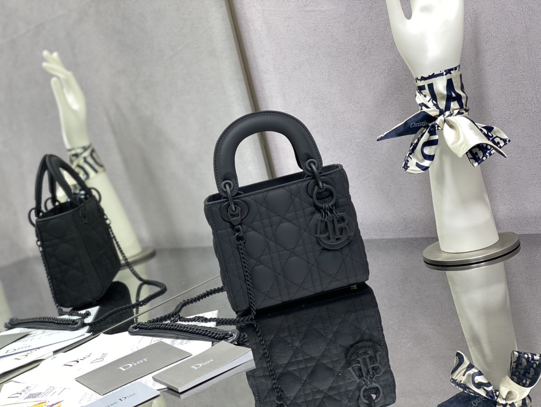 Dior Lady Handbags Crossbody & Shoulder Bags Frosted Sheepskin Casual