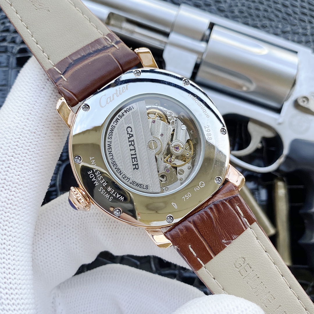 カルティエ 2針半爆款男表 - 高級自動機械時計