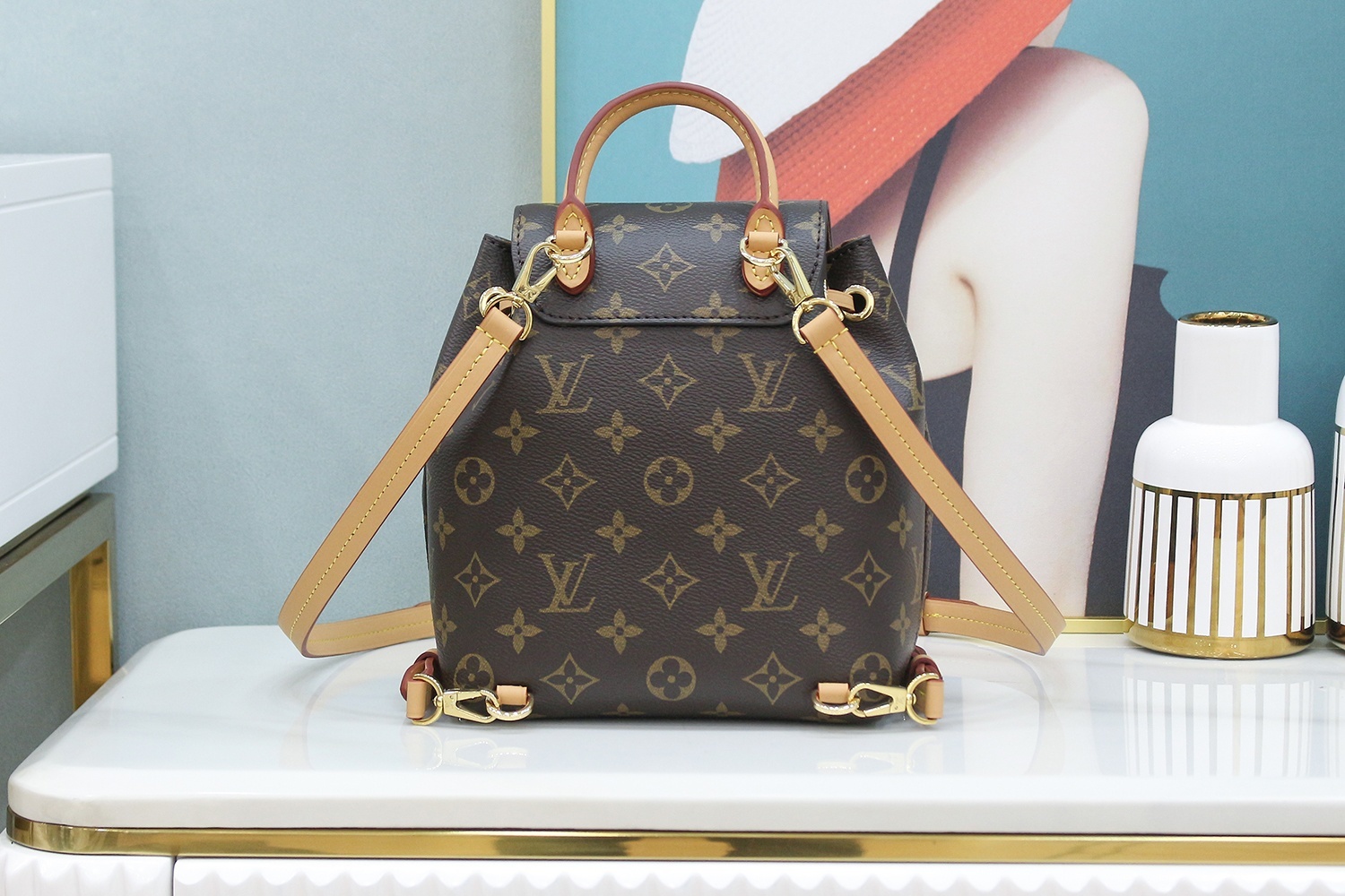 双肩包M45502️法国原厂皮/全钢五金️尺寸17*20*10.5cm2020冬季推出Montsouri