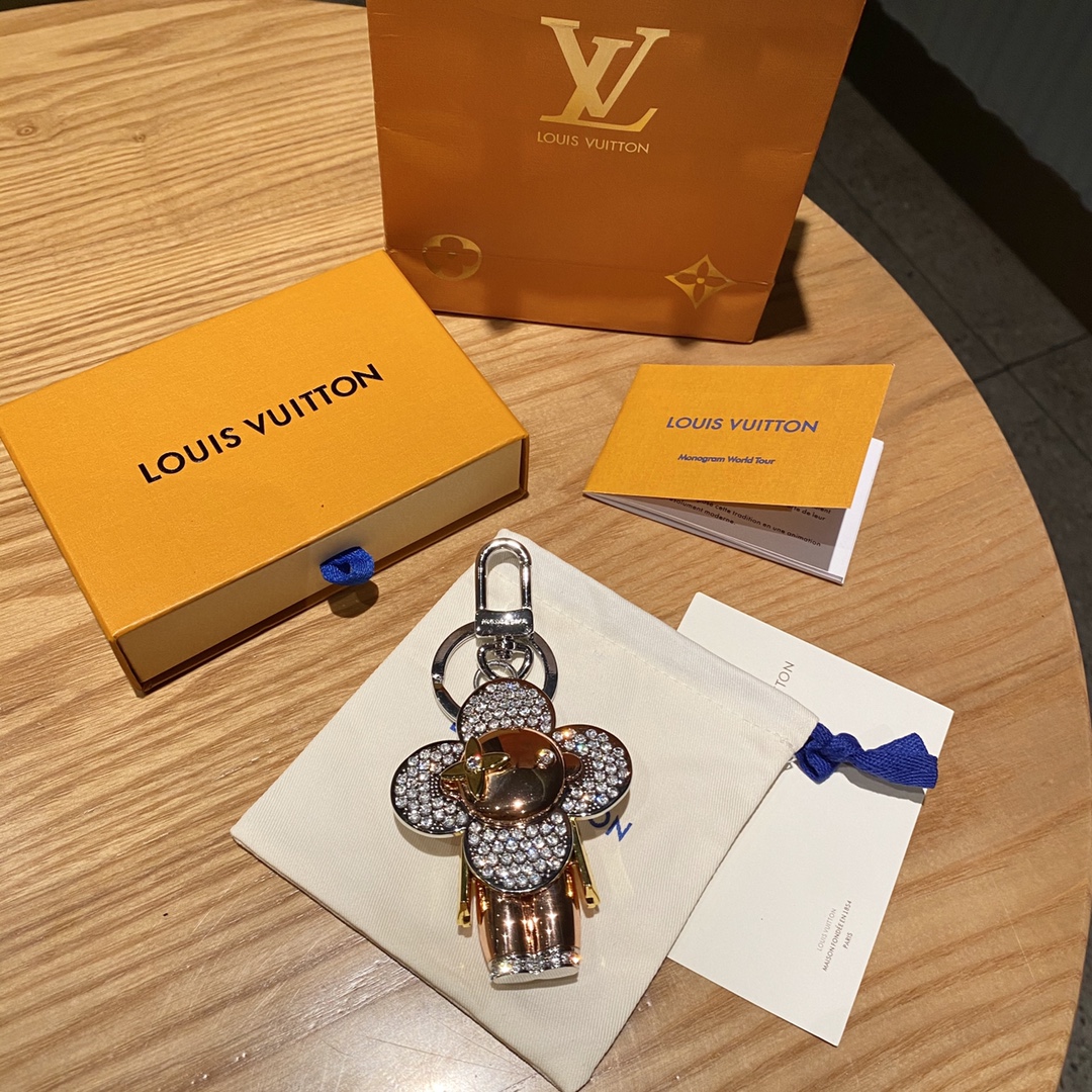Vivienne charm on the keychain