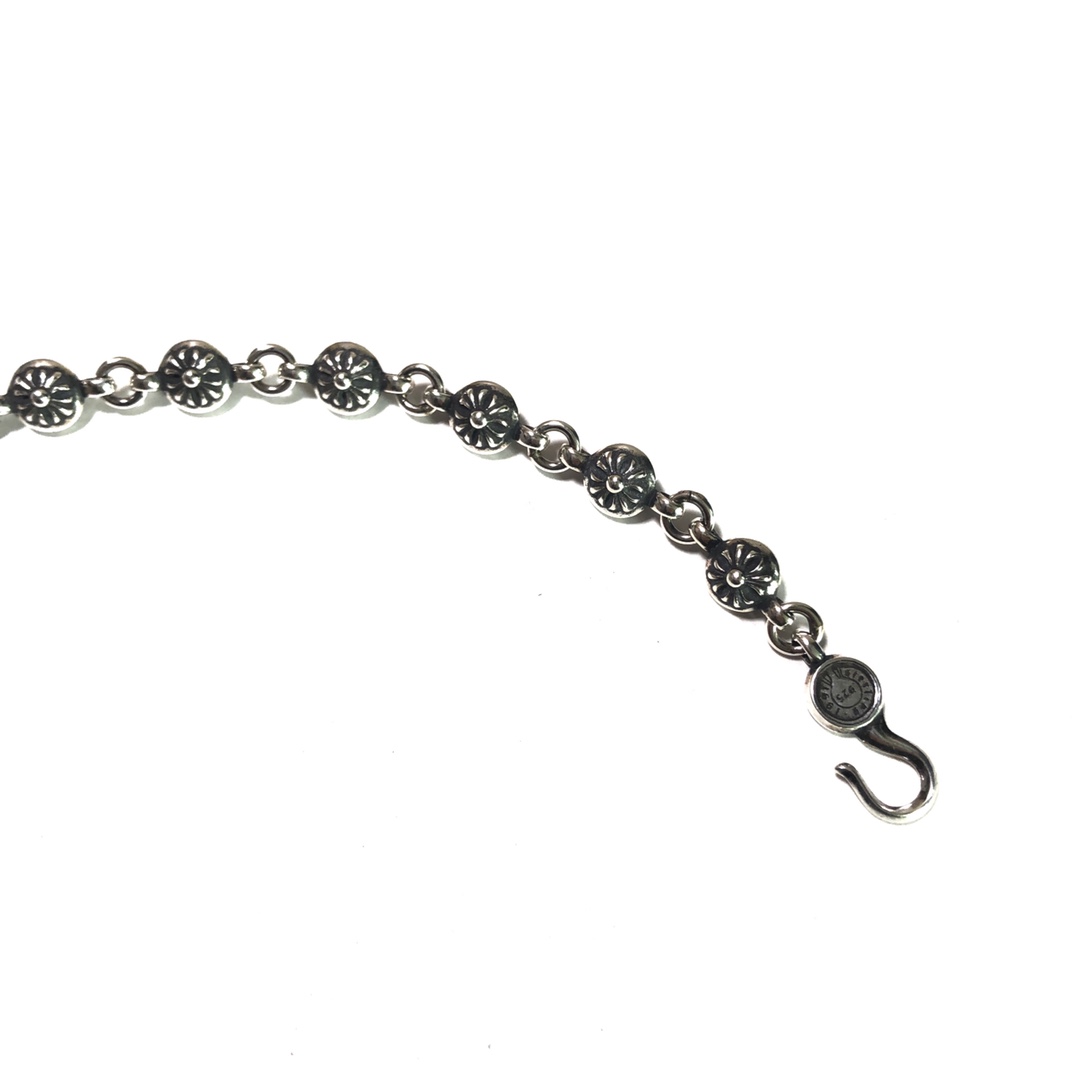 Chrome Hearts 𝐂𝐡𝐫𝐨𝐦𝐞 𝐡𝐞𝐚𝐫𝐭𝐬 克罗心圆球十字花手链