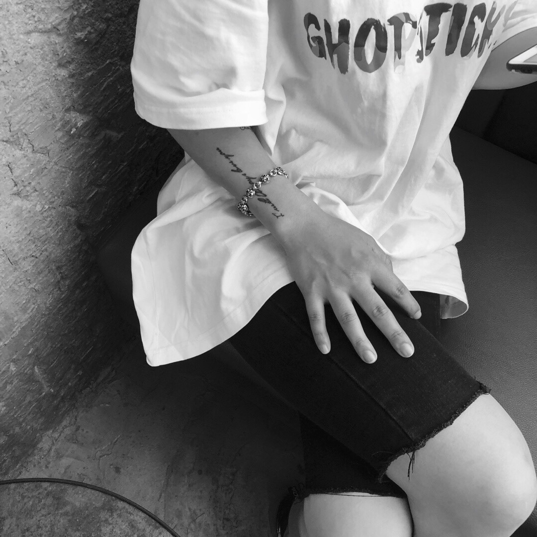 Chrome Hearts 𝐂𝐡𝐫𝐨𝐦𝐞 𝐡𝐞𝐚𝐫𝐭𝐬克罗心圆球船锚花手链