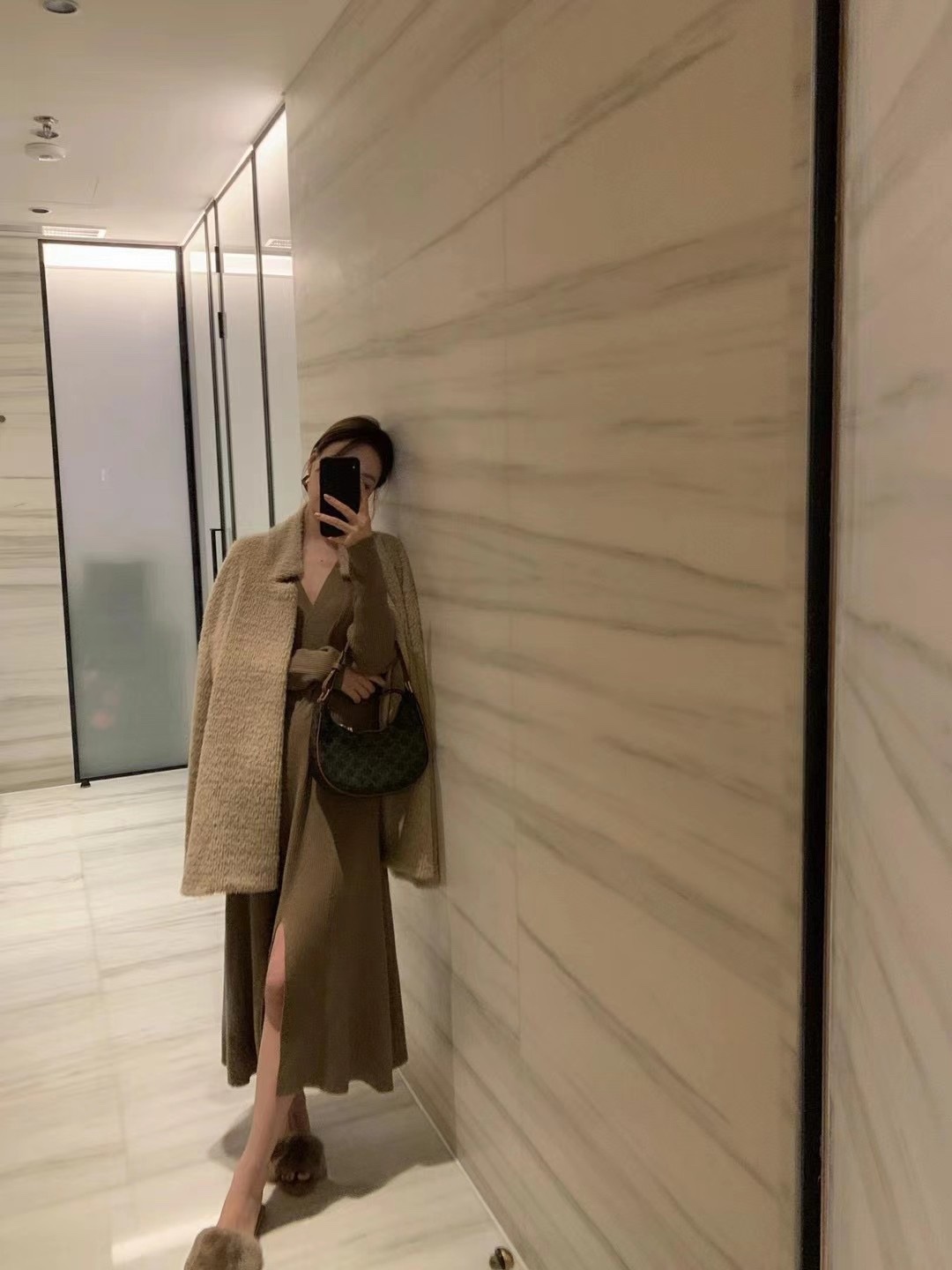 CELINE AVA 老花Ttiomphe腋下包 193952