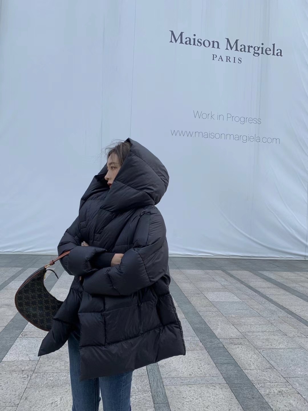 CELINE AVA 老花Ttiomphe腋下包 193952