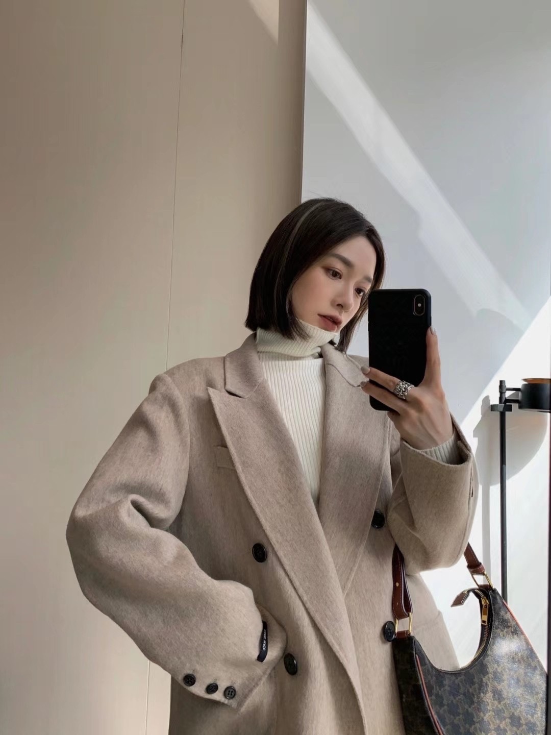 CELINE AVA 老花Ttiomphe腋下包 193952