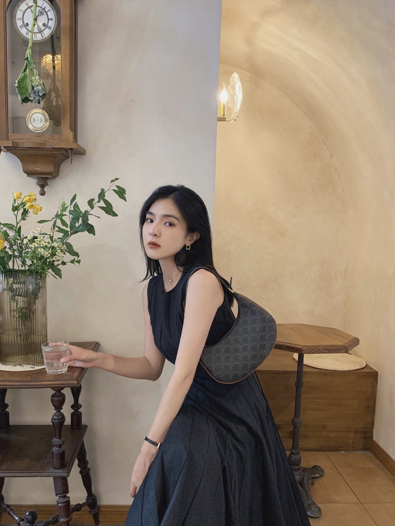 CELINE AVA 老花Ttiomphe腋下包 193952