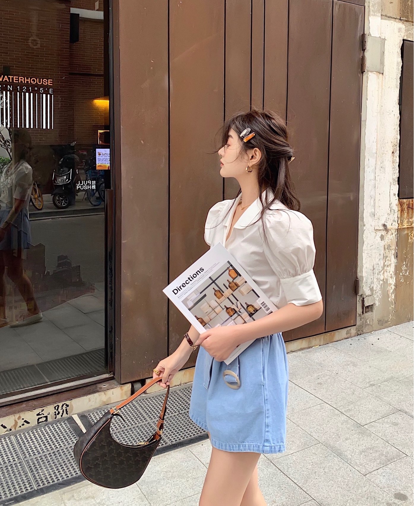 CELINE AVA 老花Ttiomphe腋下包 193952