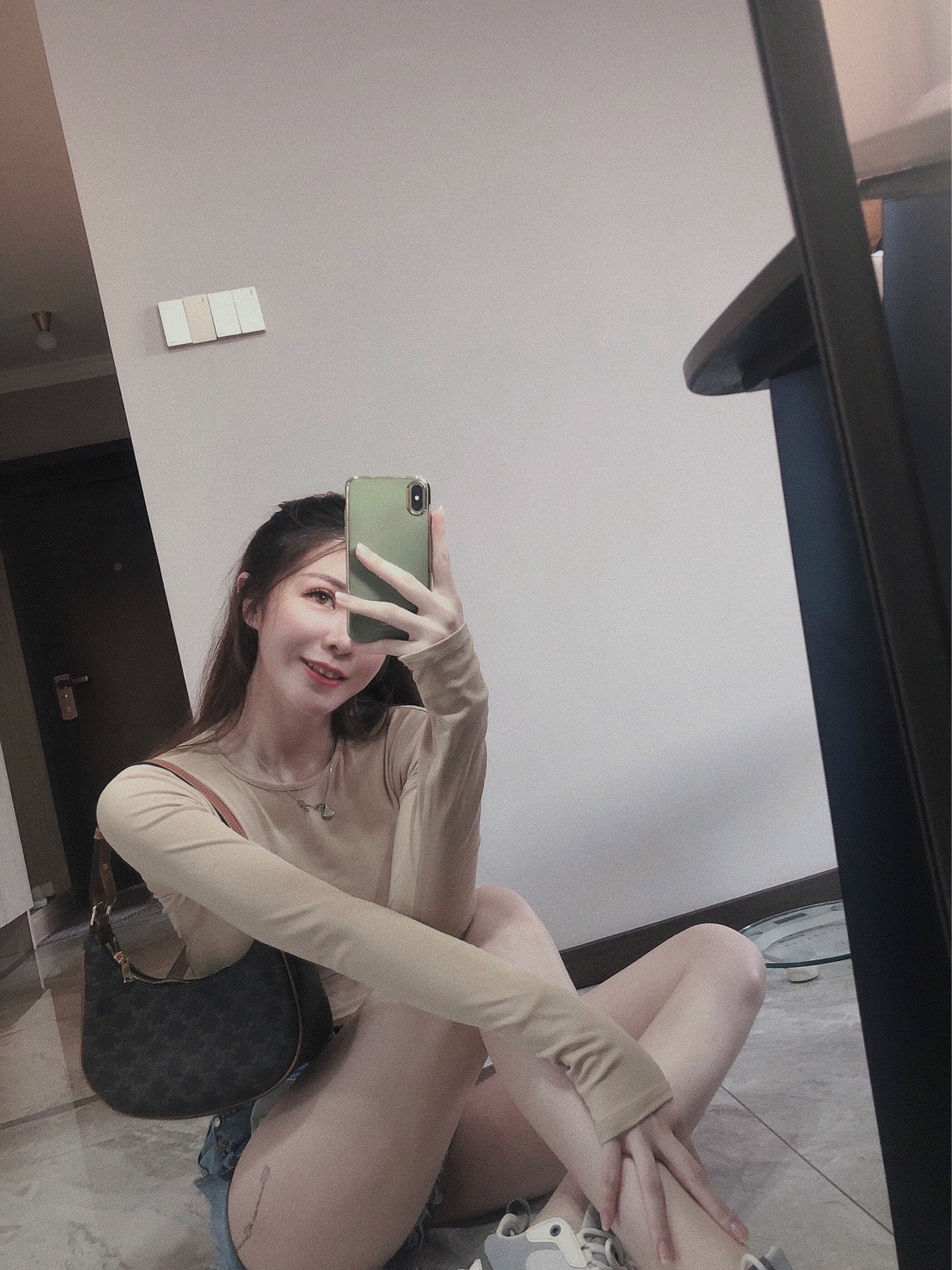 CELINE AVA 老花Ttiomphe腋下包 193952