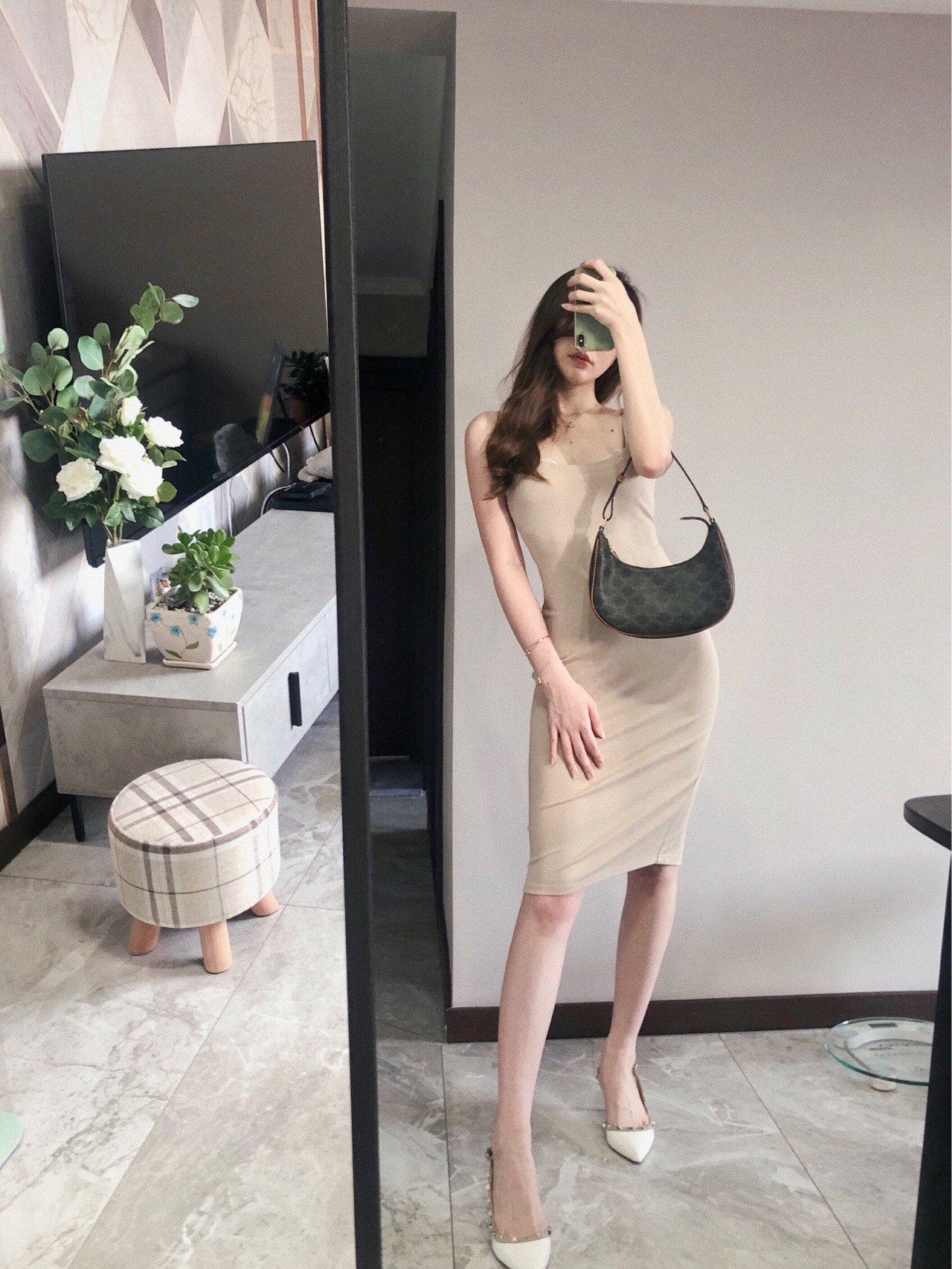 CELINE AVA 老花Ttiomphe腋下包 193952