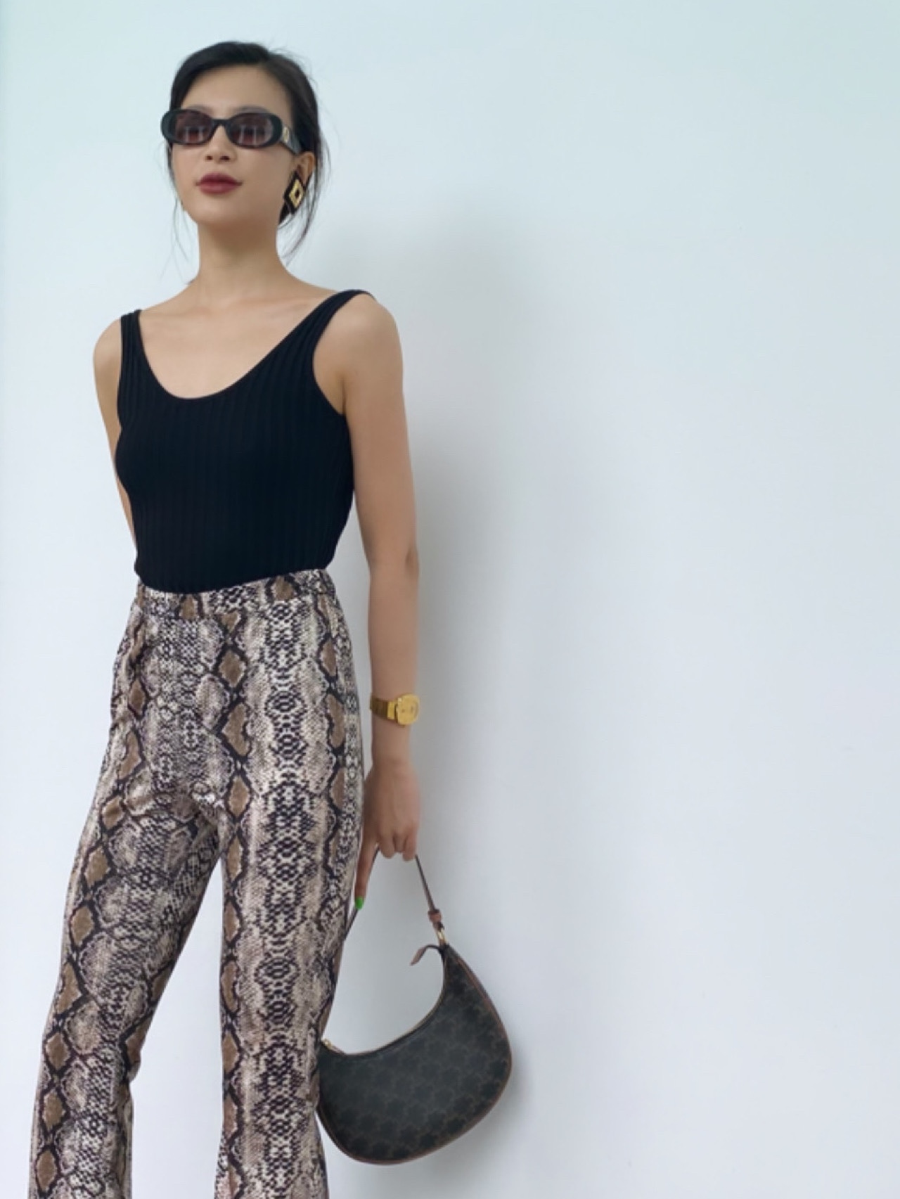 CELINE AVA 老花Ttiomphe腋下包 193952